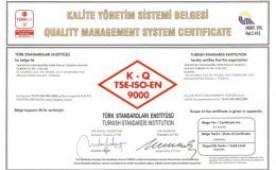 Teknotes Ltd. has been awarded for TSE-ISO-EN 9000 Quality Management System certificate.
